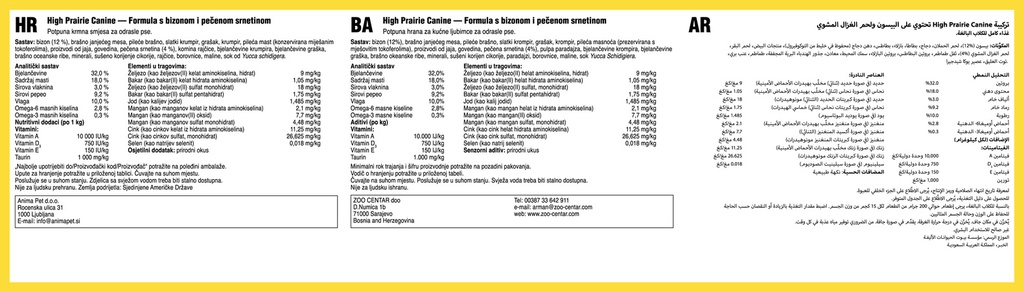 Taste of the Wild High Prairie Canine INTL 12.2kg