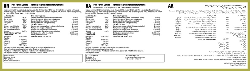 Taste of the Wild Pine Forest Canine INTL 2kg