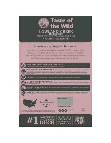 Taste of the Wild Lowland Creek Feline INTL 2kg
