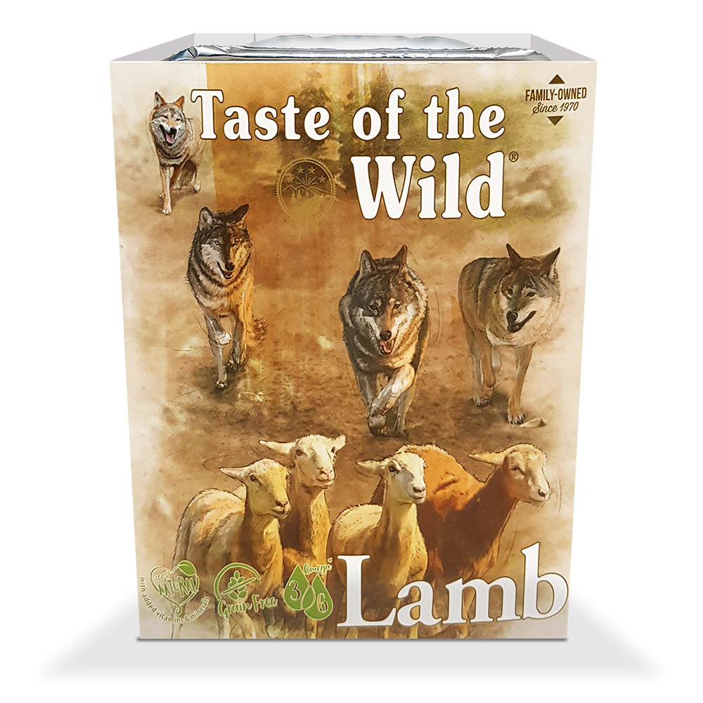 Taste of the Wild Lamb & Chicken Dog Food Tray 390g