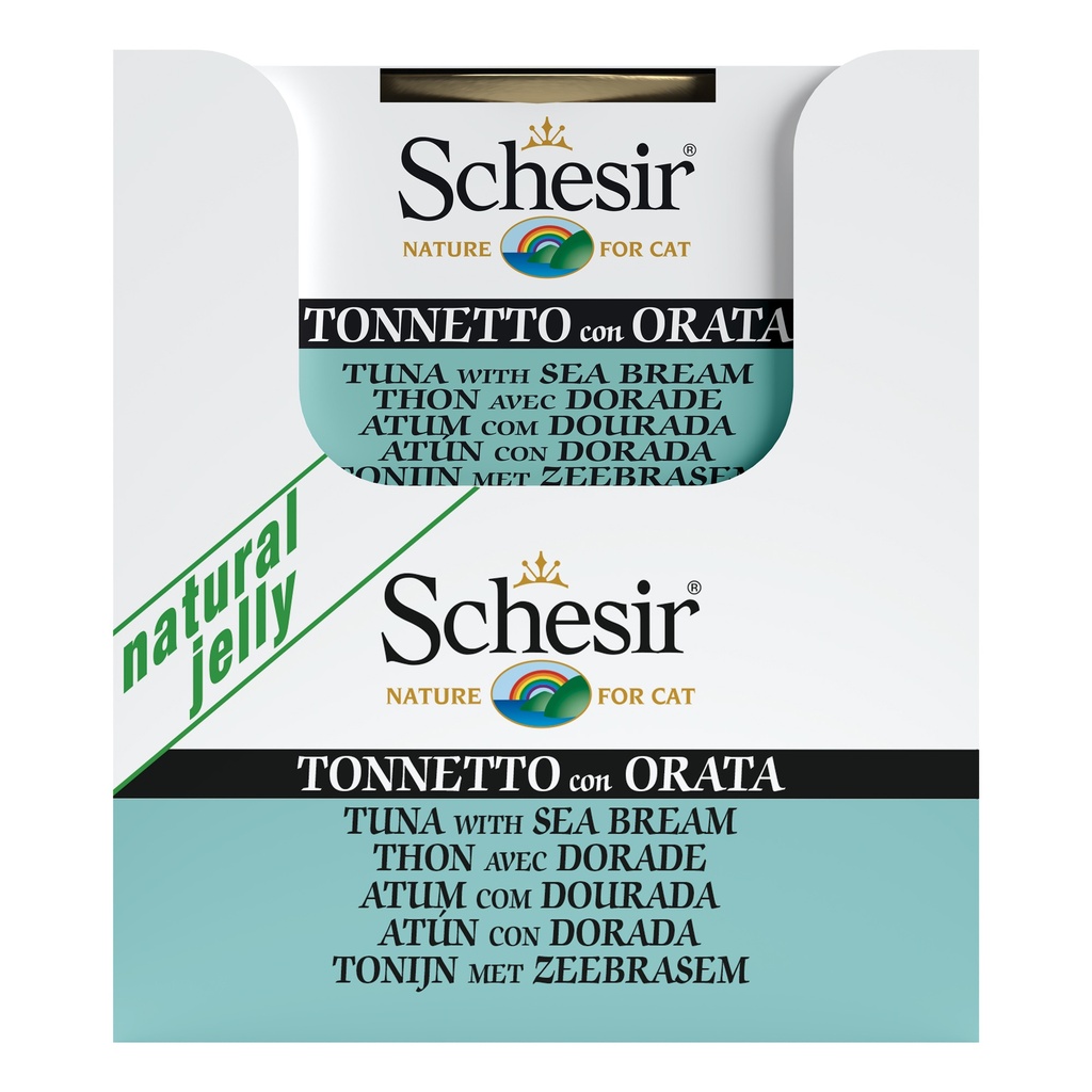 Schesir Cat Food - Tuna with Sea Bream in Jelly - 85g Can