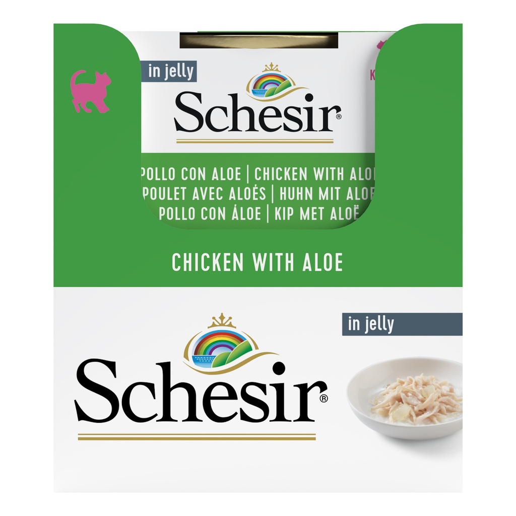 Schesir Kitten Cat Food - Chicken with Aloe Vera - 85g Can