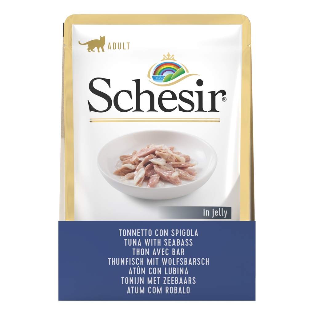 Schesir Cat Pouch - Tuna with Seabass - 85g