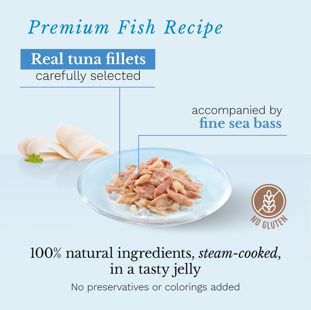 Schesir Cat Pouch - Tuna with Seabass - 85g