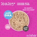 Schesir Baby Wholefood Cat Can – Chicken with Liver - 70g