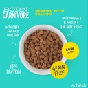 Schesir Born Carnivore Dry Cat Food - Herring & Salmon -Bag 255g