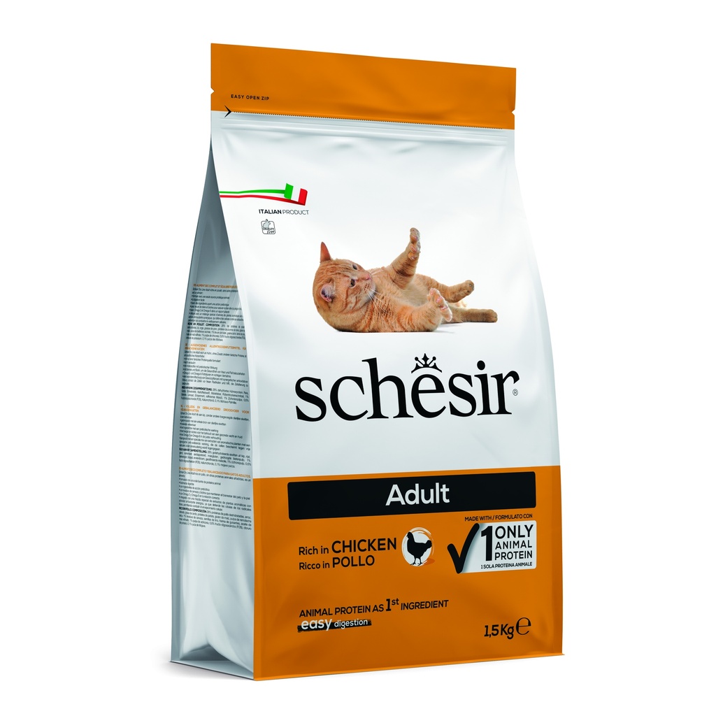 Schesir Dry Cat Food - Maintenance Chicken Formula -Bag 1.5kg
