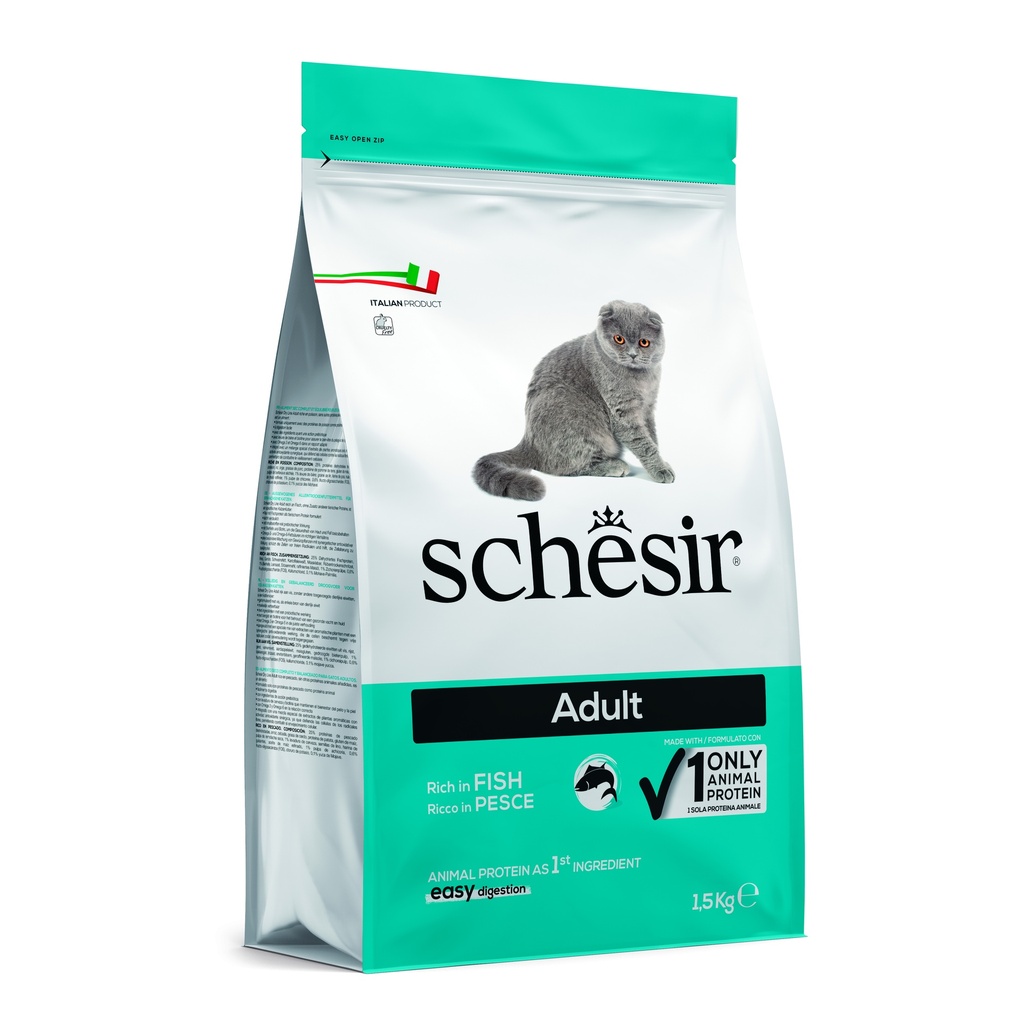 Schesir Dry Cat Food - Maintenance Fish Formula -Bag 1.5kg