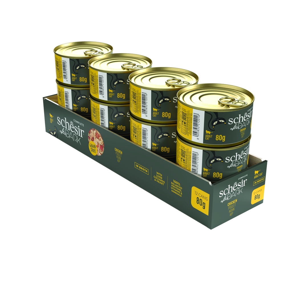 Schesir After Dark Wholefood Cat Can - Chicken - 80g