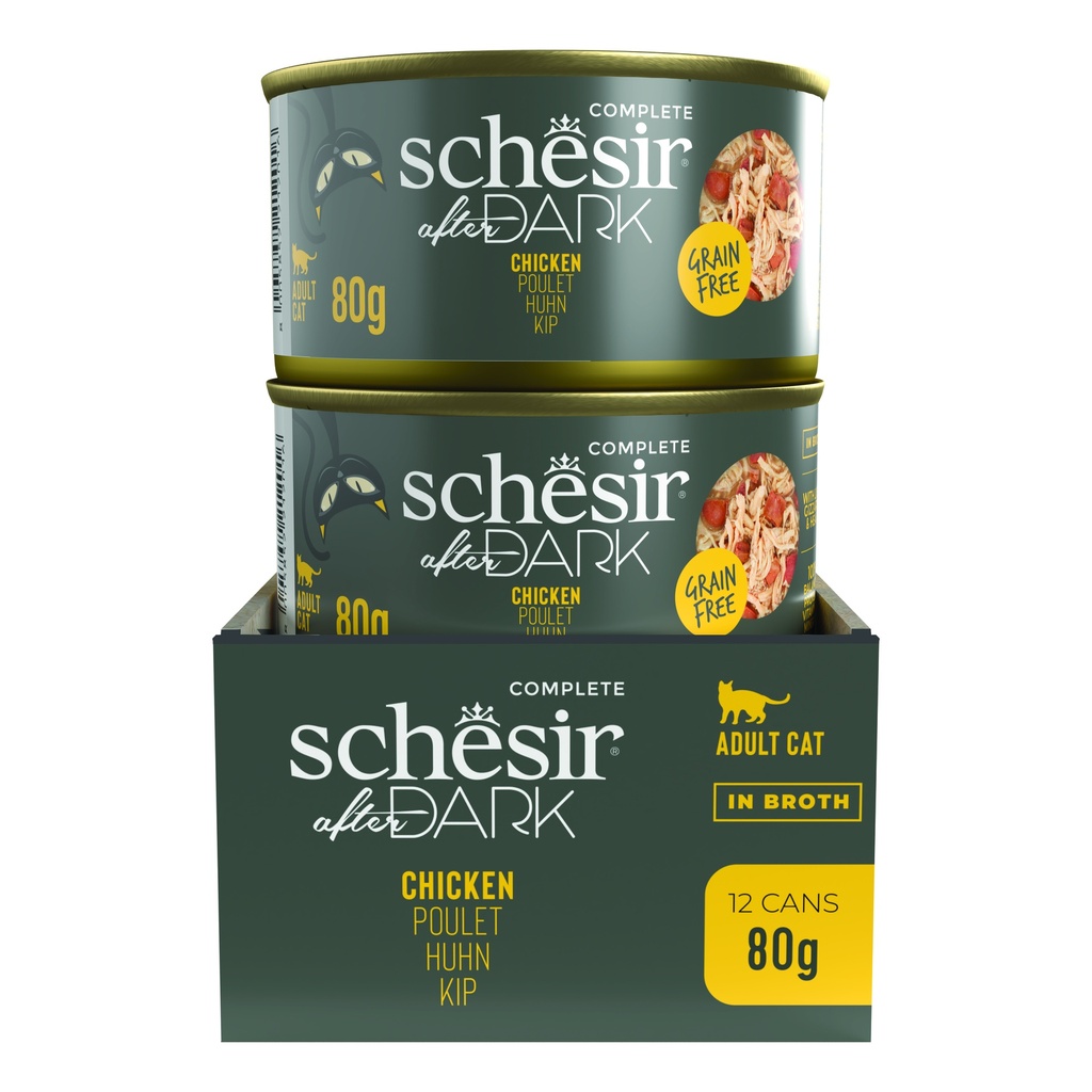 Schesir After Dark Wholefood Cat Can - Chicken - 80g