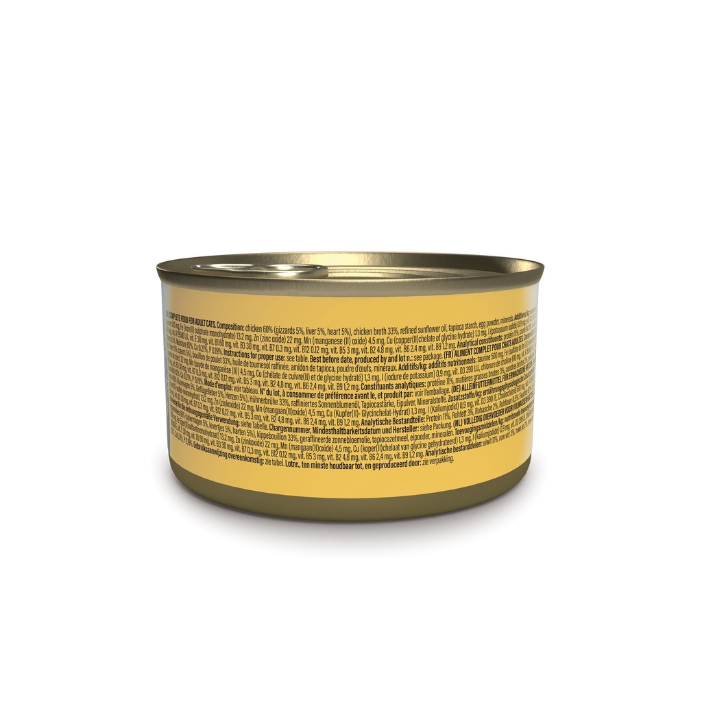 Schesir After Dark Cat Food - Chicken Pâté - 80g Can