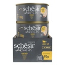 Schesir After Dark Cat Food - Chicken Pâté - 80g Can
