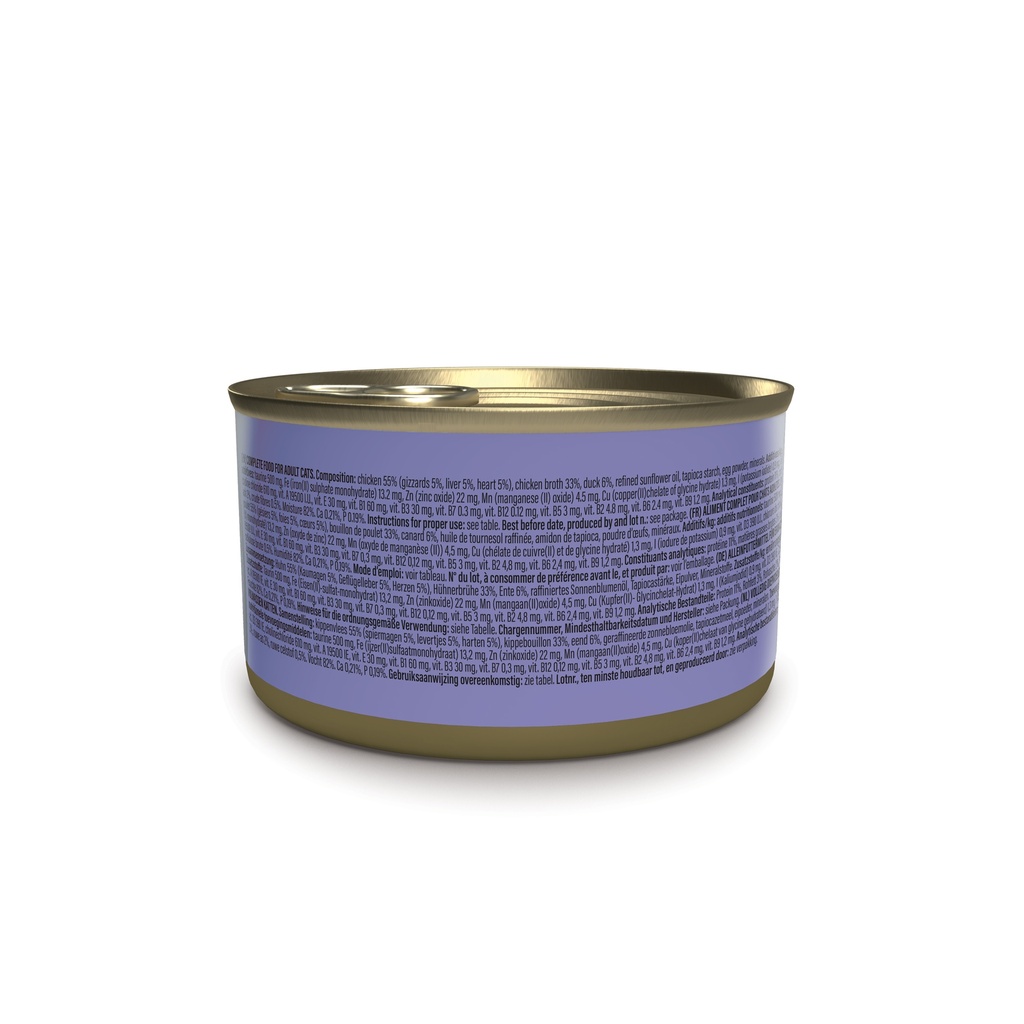 Schesir After Dark Cat Food - Chicken & Duck Pâté - 80g Can