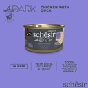 Schesir After Dark Cat Food - Chicken & Duck Pâté - 80g Can