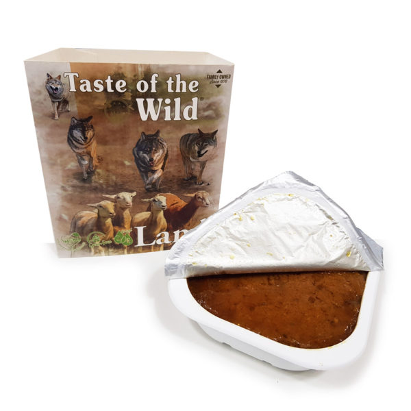 Taste of the Wild Lamb & Chicken Dog Food Tray 390g