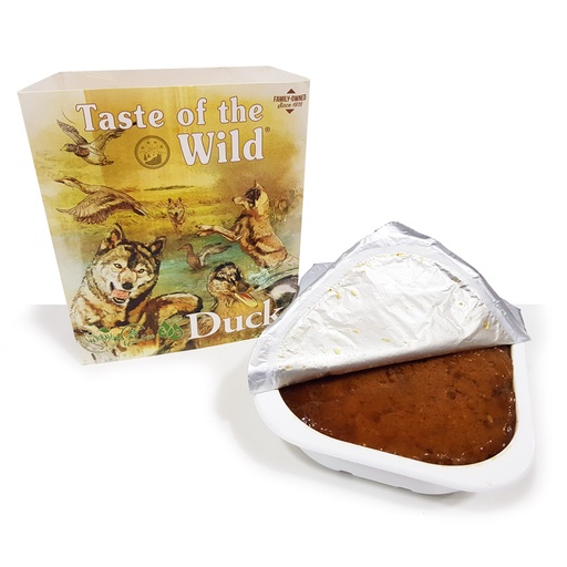 Taste of the Wild Duck & Chicken Dog Food Tray 390g