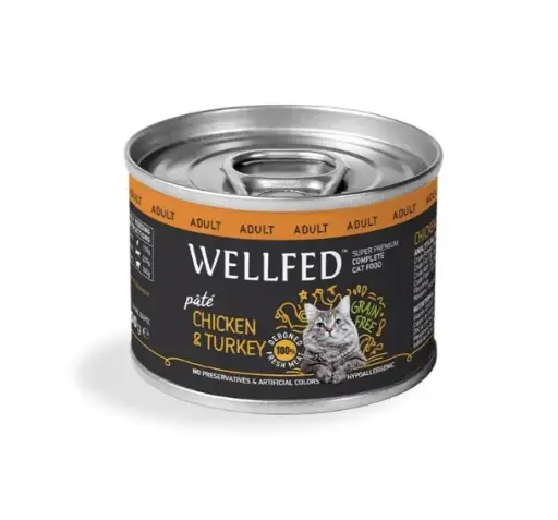Wellfed Adult Outdoor Sterilised Chicken & Turkey – 200g (Cat)
