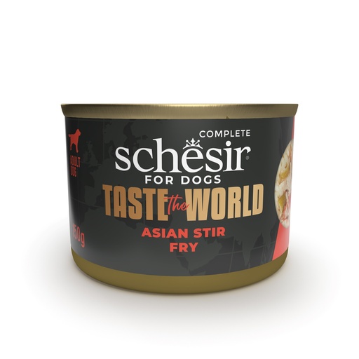 Schesir Taste the World Dog Can - Asian Stir Fry Wholefood Recipe - 150g