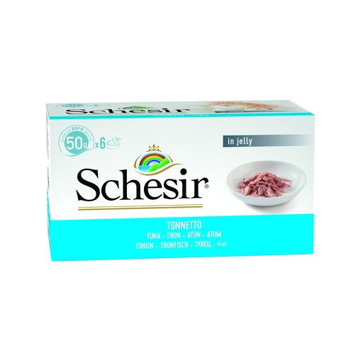 Schesir Cat Food Multipack - Tuna in Jelly - 6×50g Cans